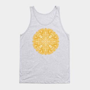 Yellow Lotus Mandala Tank Top